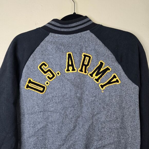 Victorias Secret Pink GRAPHIC US ARMY Bomber Varsity Jacket Coat size XS - Picture 6 of 8